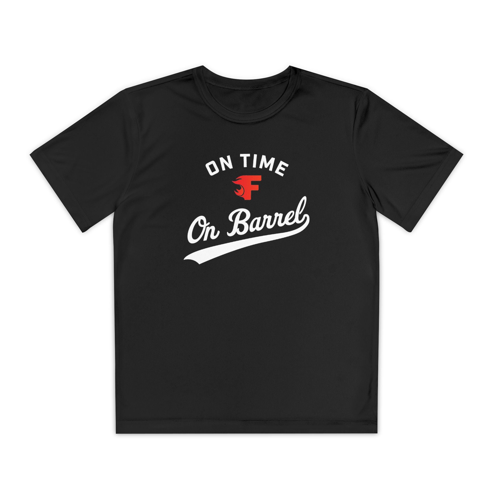 Youth: On Time - On Barrel Logo Performance Tee (Dark)