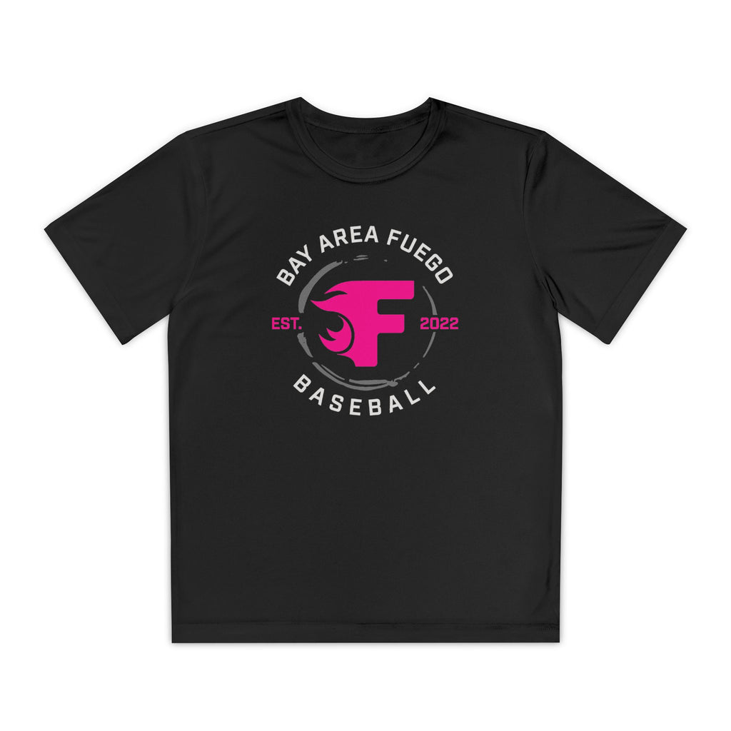 Youth: Think Pink - Fuego "Circle" Logo - Tech Tee