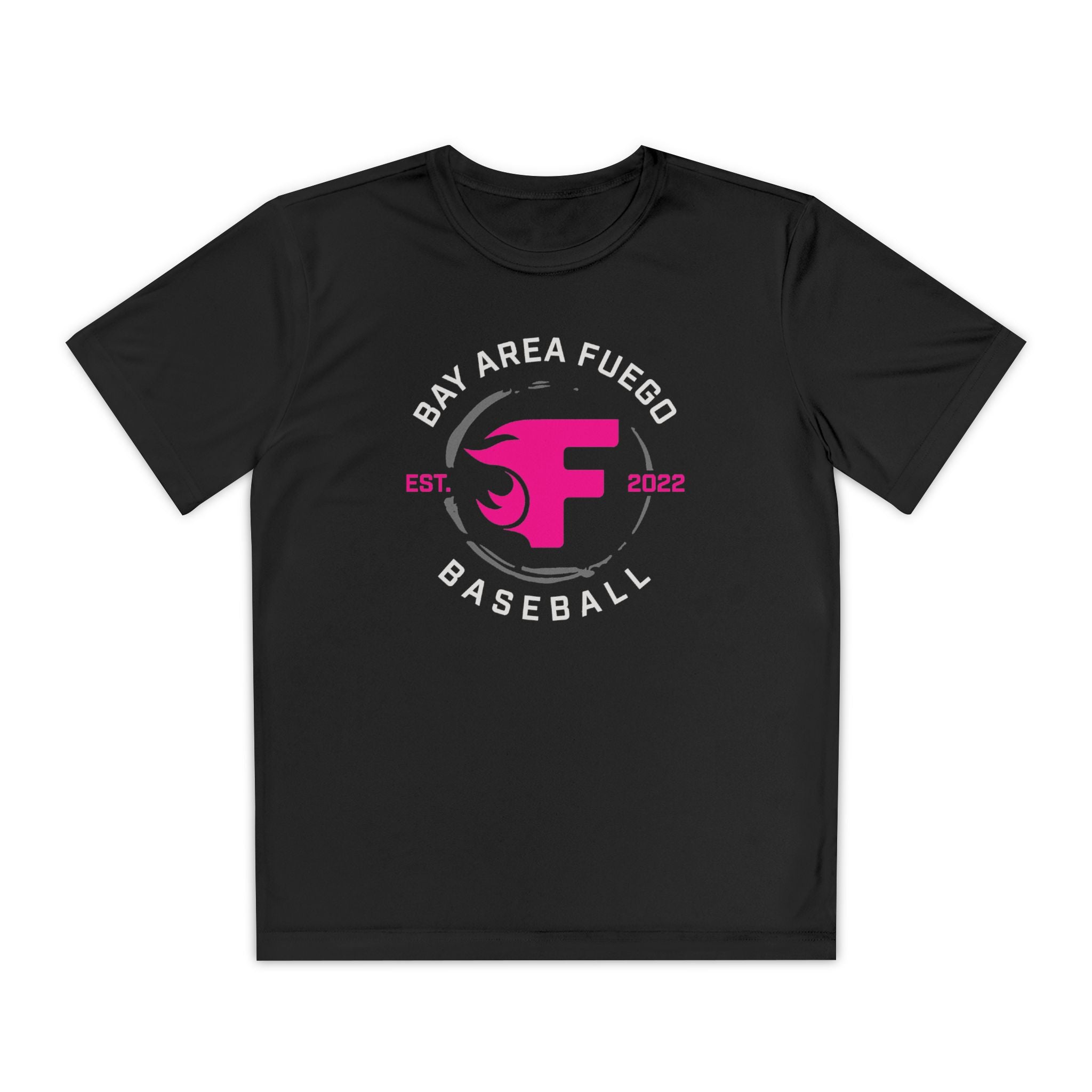 Youth: Think Pink - Fuego "Circle" Logo - Tech Tee