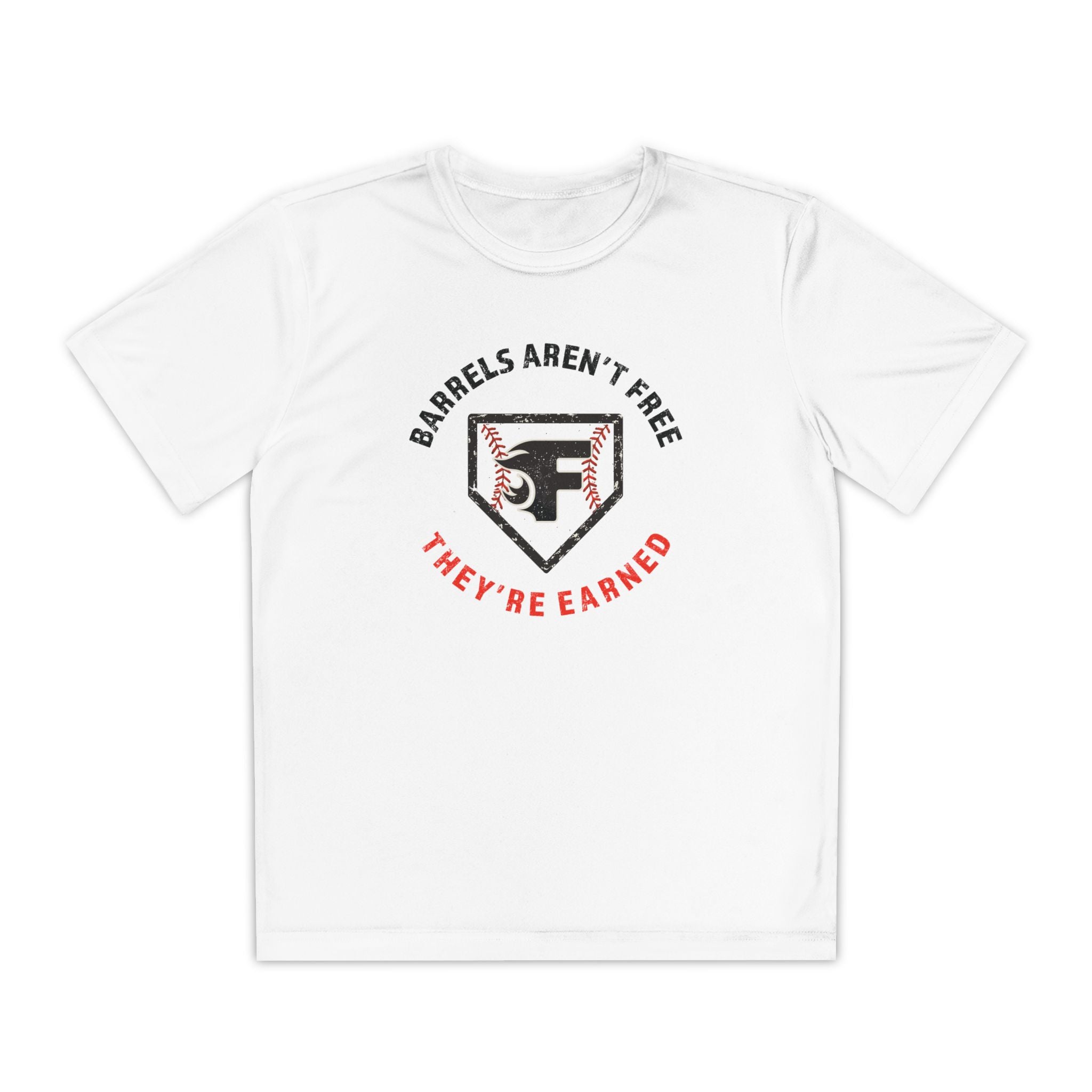Youth: Barrels Aren't Free Performance Tee (Light)