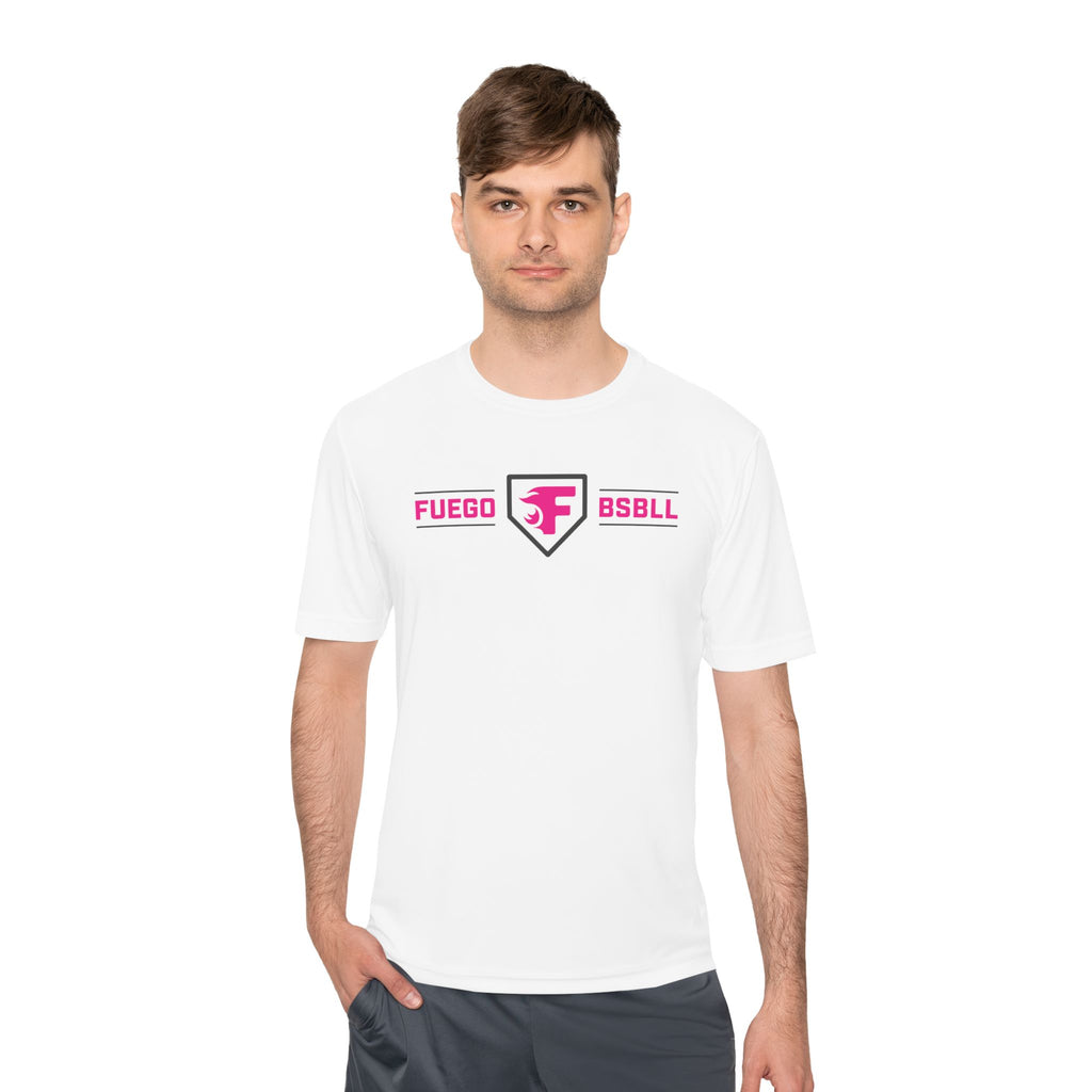 Adult: Think Pink - Fuego Baseball and Home Plate - Performance Tee