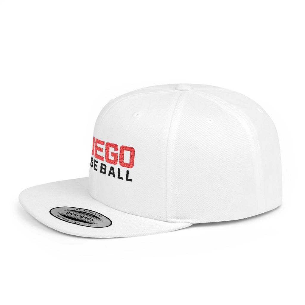Snapback Hat — Fuego Baseball Flat Bill Snapback Cap