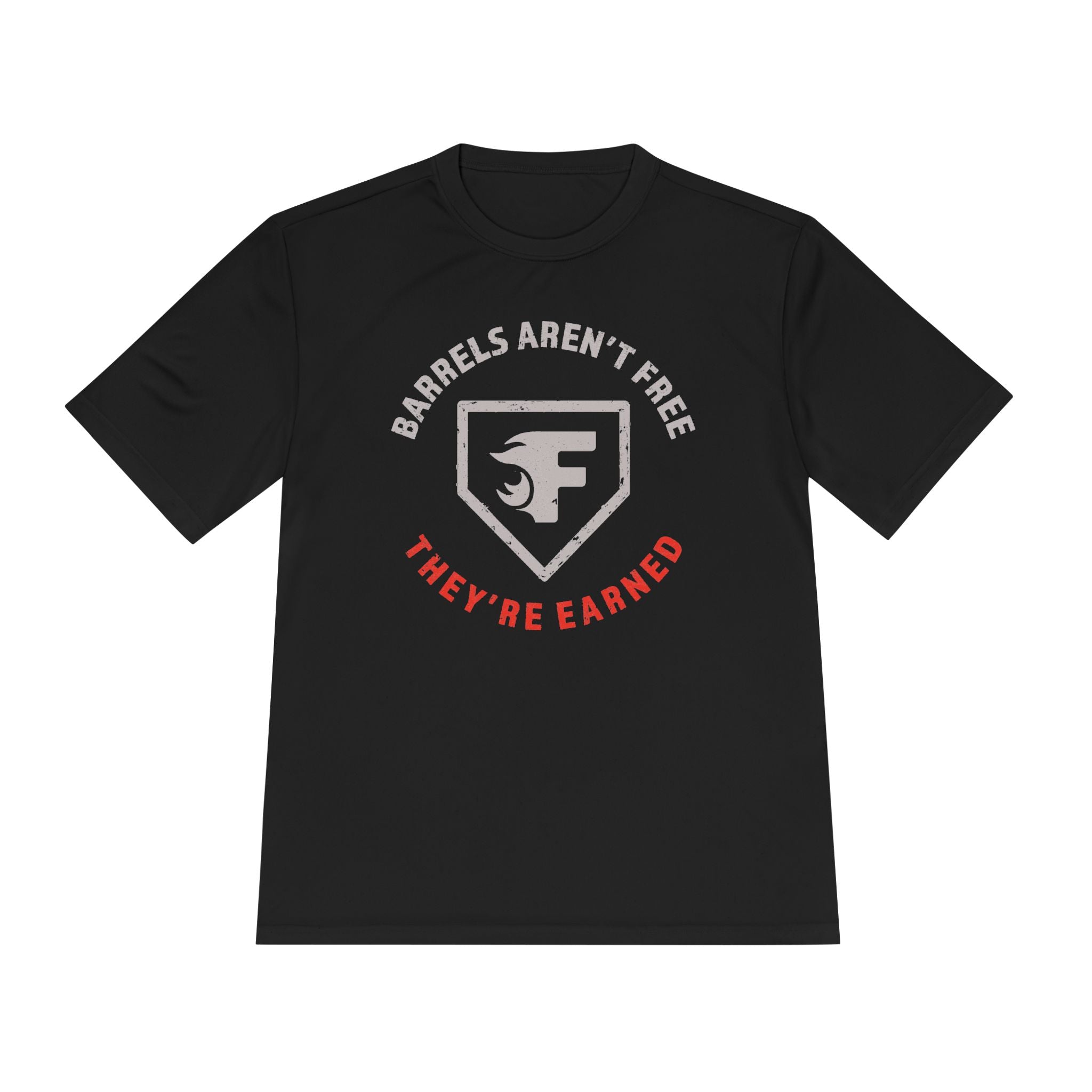 Adult: Barrels Aren't Free Performance Tee (Dark)