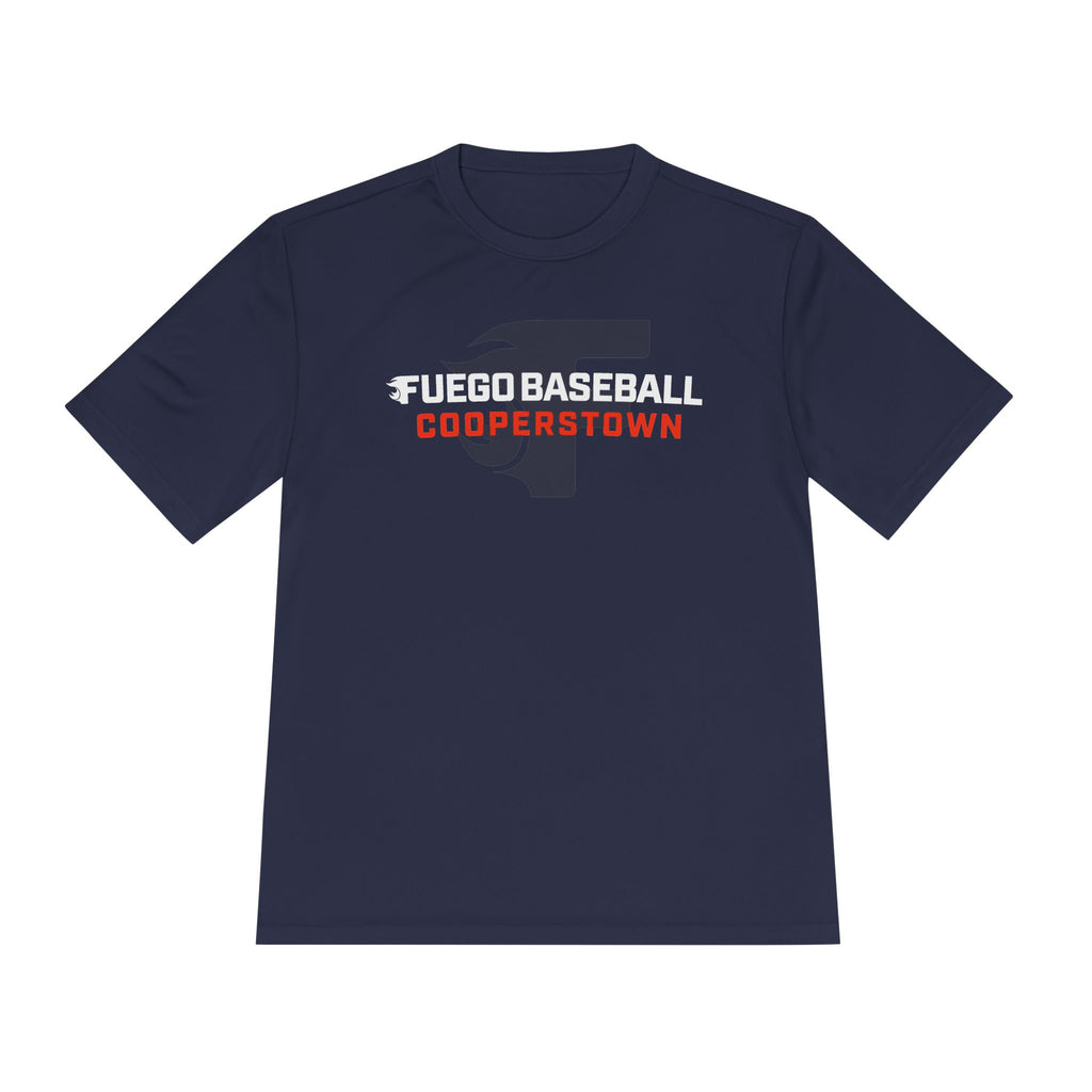 Adult: Fuego "Wordmark" Cooperstown Performance Tee (Navy)
