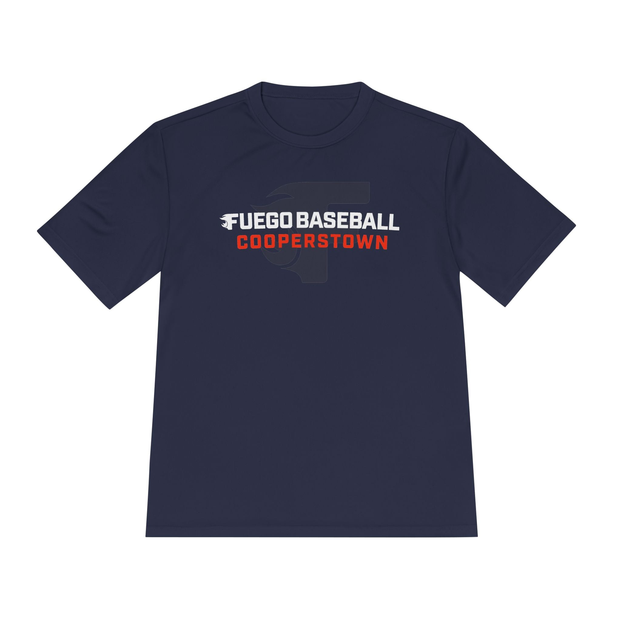 Adult: Fuego "Wordmark" Cooperstown Performance Tee (Navy)