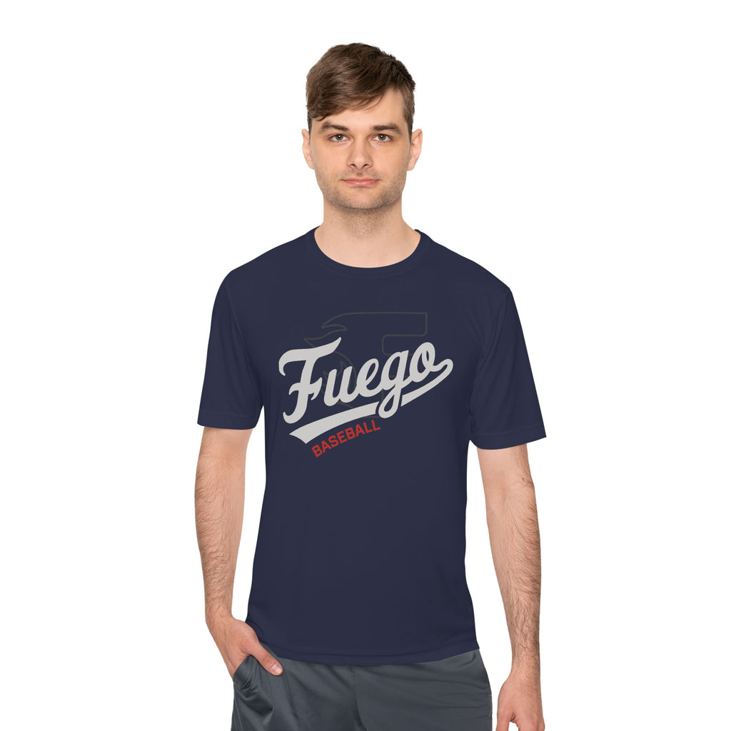 Adult: Fuego "Cursive" Logo Performance Tee (Dark)