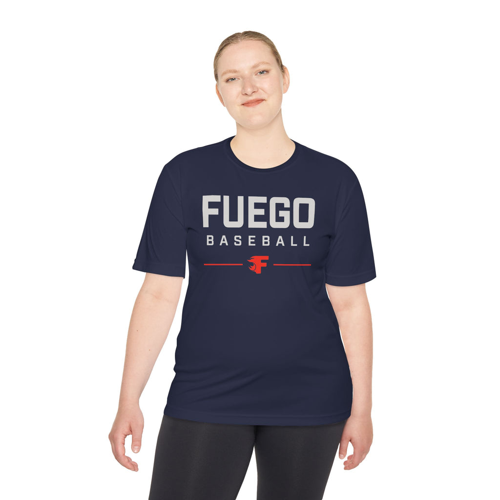 Adult: Fuego "Wordmark" Logo Performance Tee (Dark)