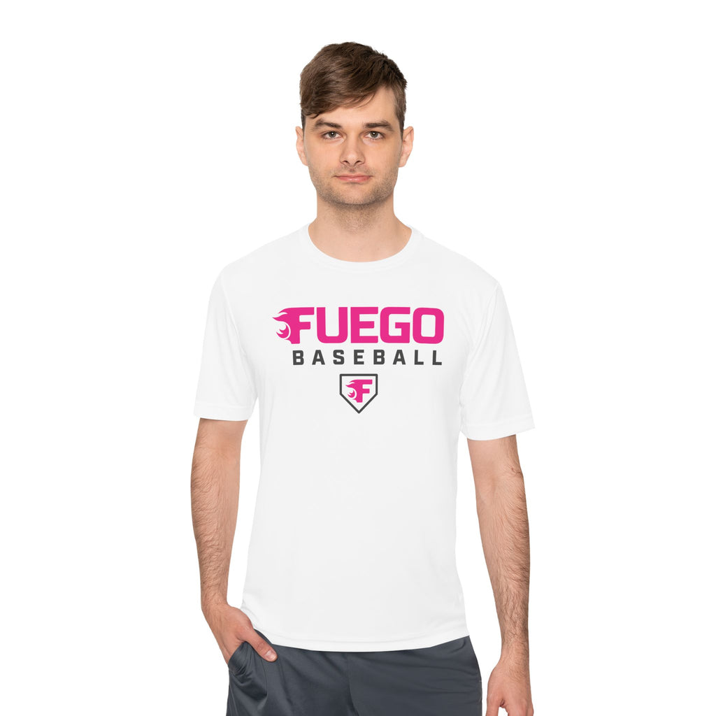 Adult: Think Pink - Fuego Baseball Logo - Performance Tee