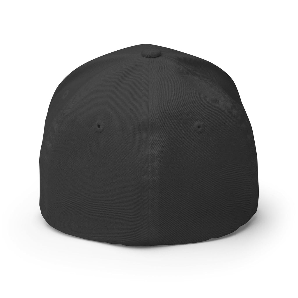 Embroidered Shield Logo Cap — Flex-Fit Baseball Hat