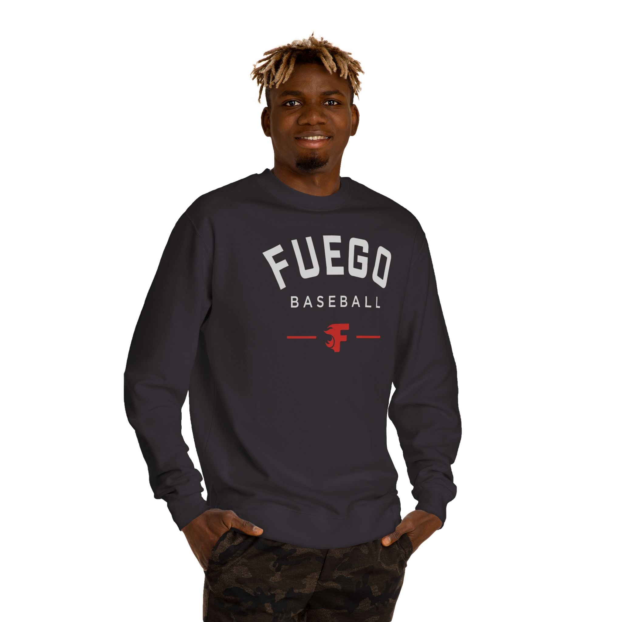 Adult: Fuego Baseball Crewneck Sweatshirt