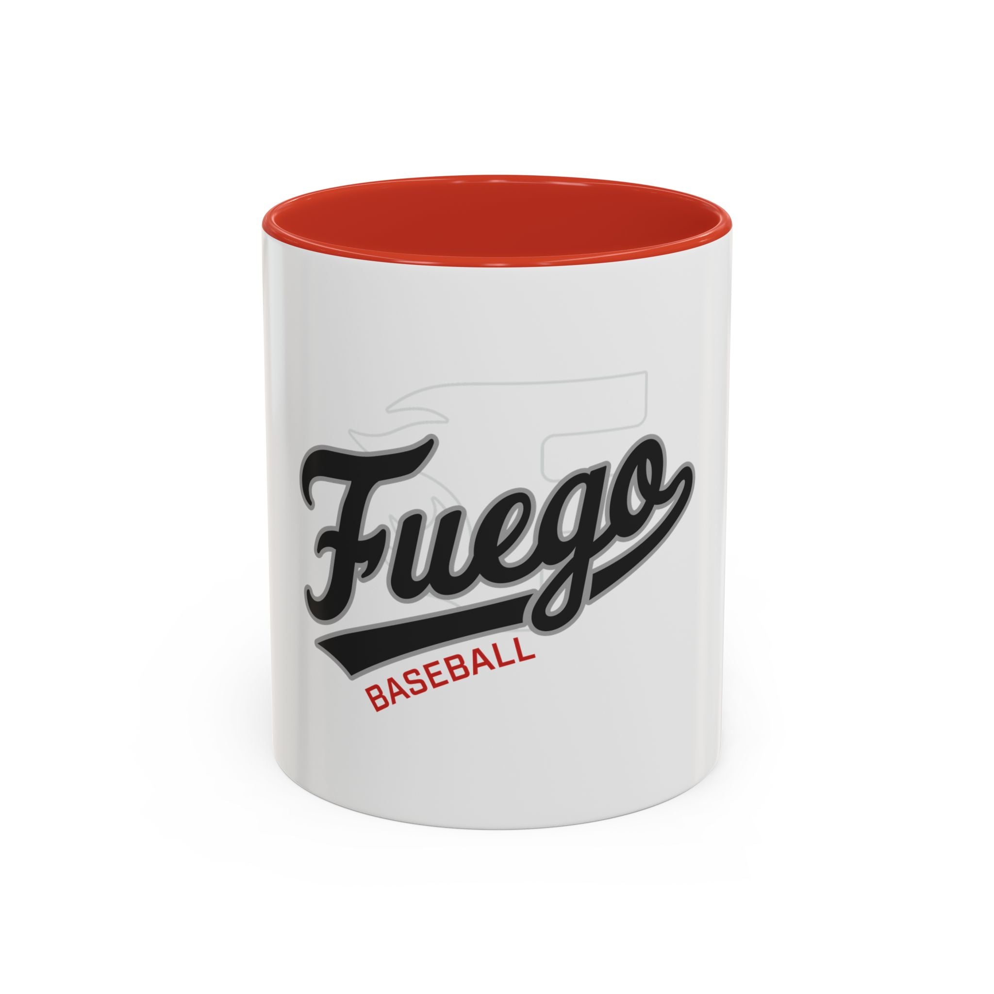 Fuego Baseball Accent Coffee Mug – 11/15oz Ceramic Team Spirit Mug