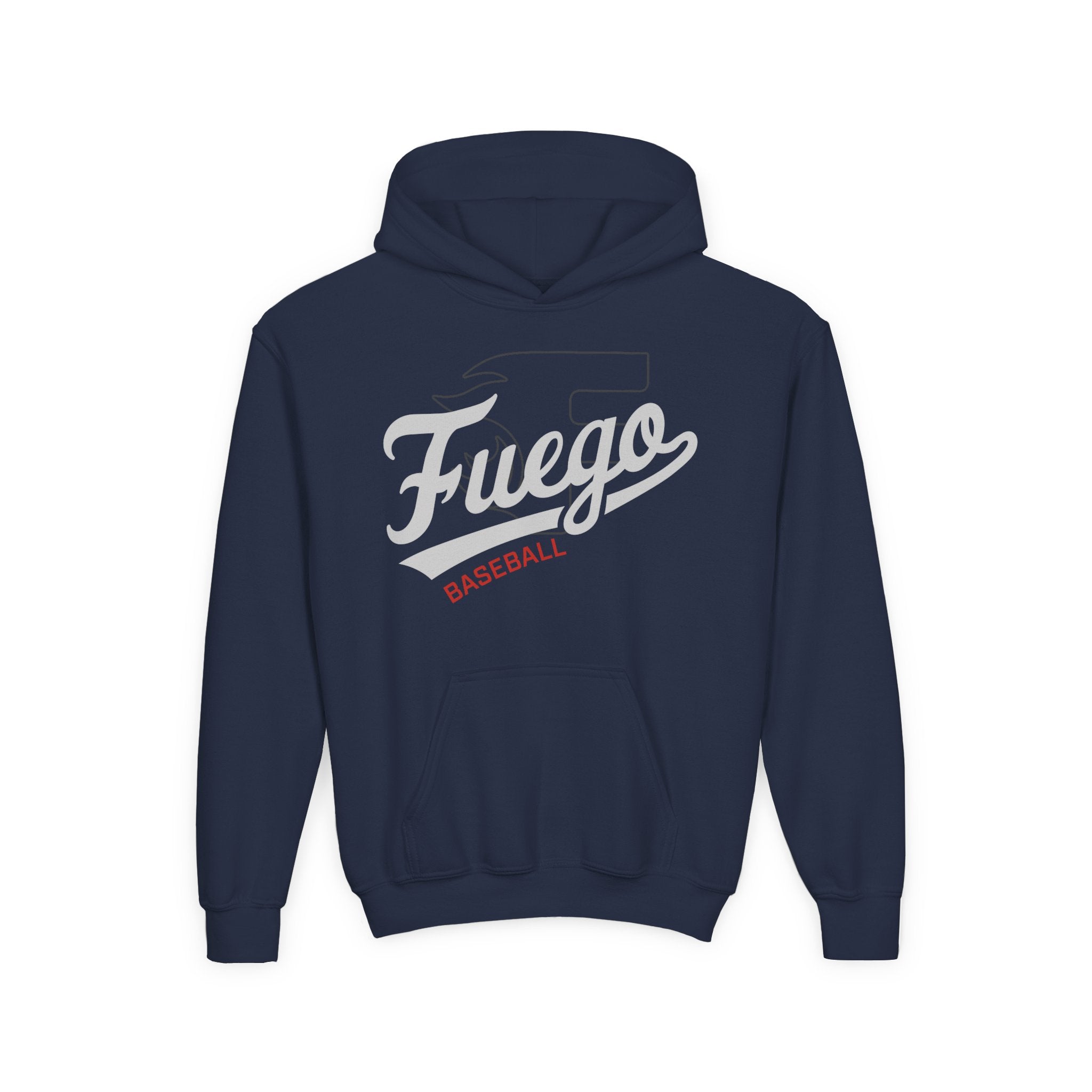 Youth Hoodie — Fuego "Cursive" Logo