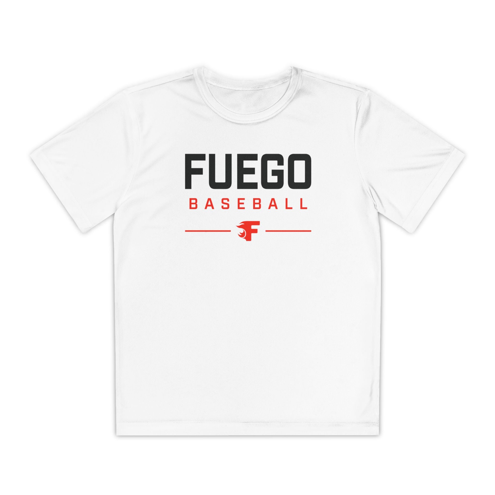 Youth: Fuego "Wordmark" Logo Performance Tee (Light)
