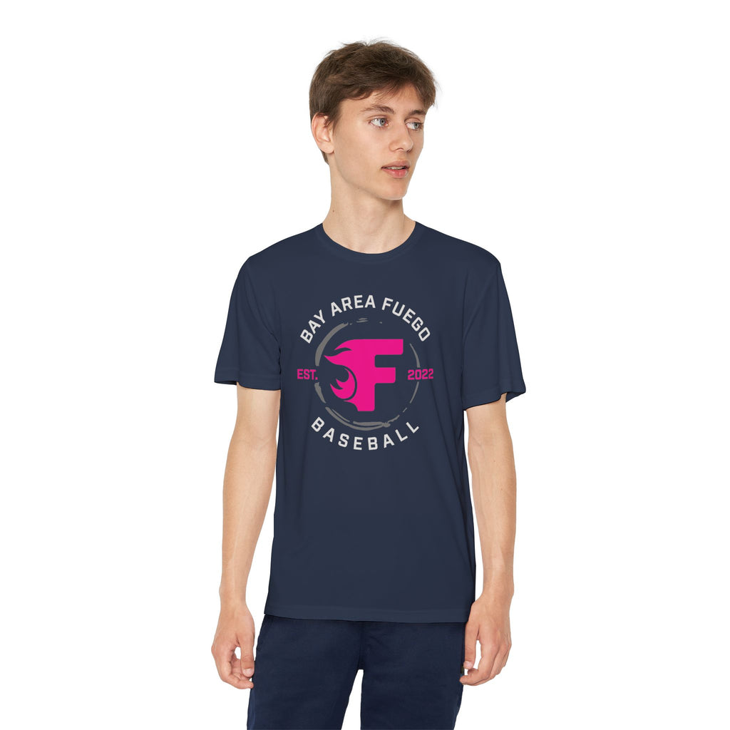 Youth: Think Pink - Fuego "Circle" Logo - Tech Tee