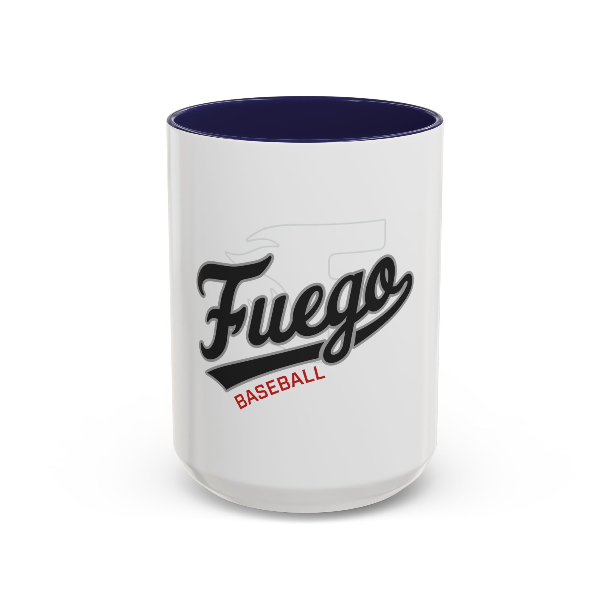 Fuego Baseball Accent Coffee Mug – 11/15oz Ceramic Team Spirit Mug