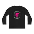 Youth: Think Pink - Fuego "Circle" Logo - Long Sleeve Tech Tee