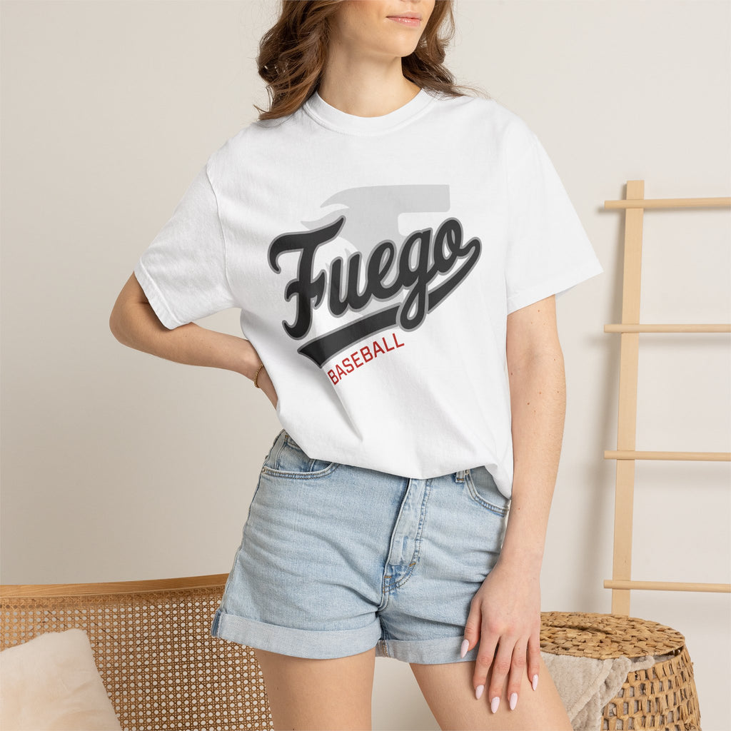 Unisex Fuego "Cursive Logo" Baseball T-Shirt — Vintage Athletic Tee