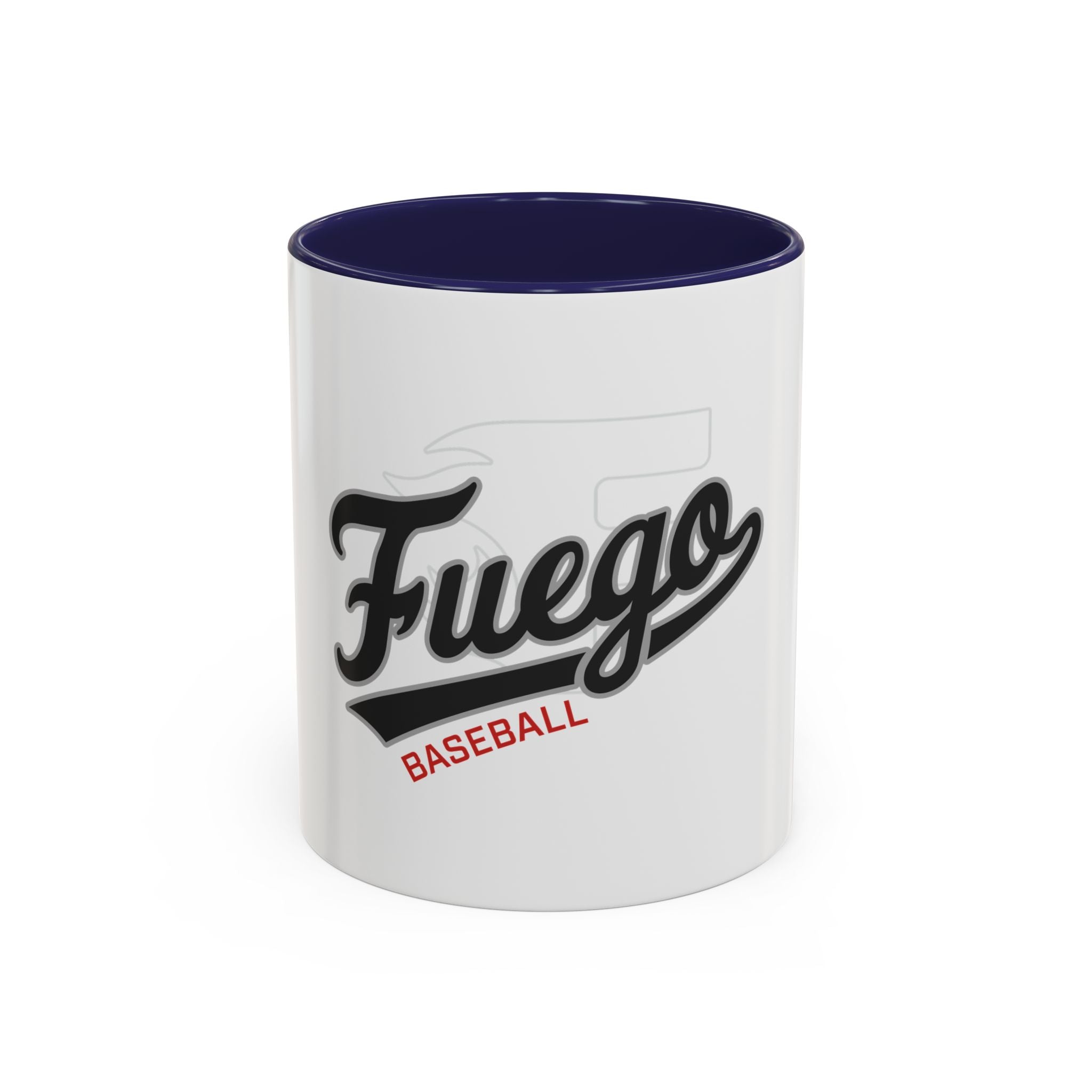 Fuego Baseball Accent Coffee Mug – 11/15oz Ceramic Team Spirit Mug