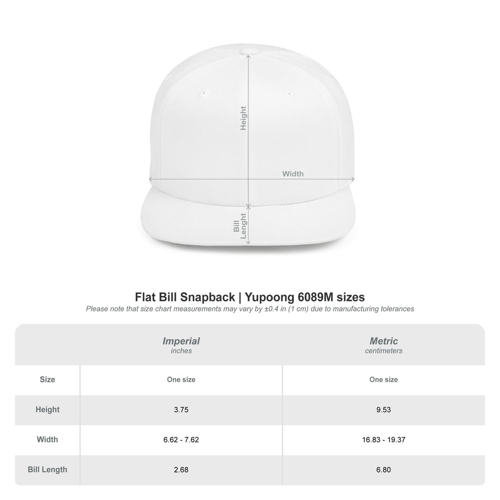 Snapback Hat — Fuego Baseball Flat Bill Snapback Cap