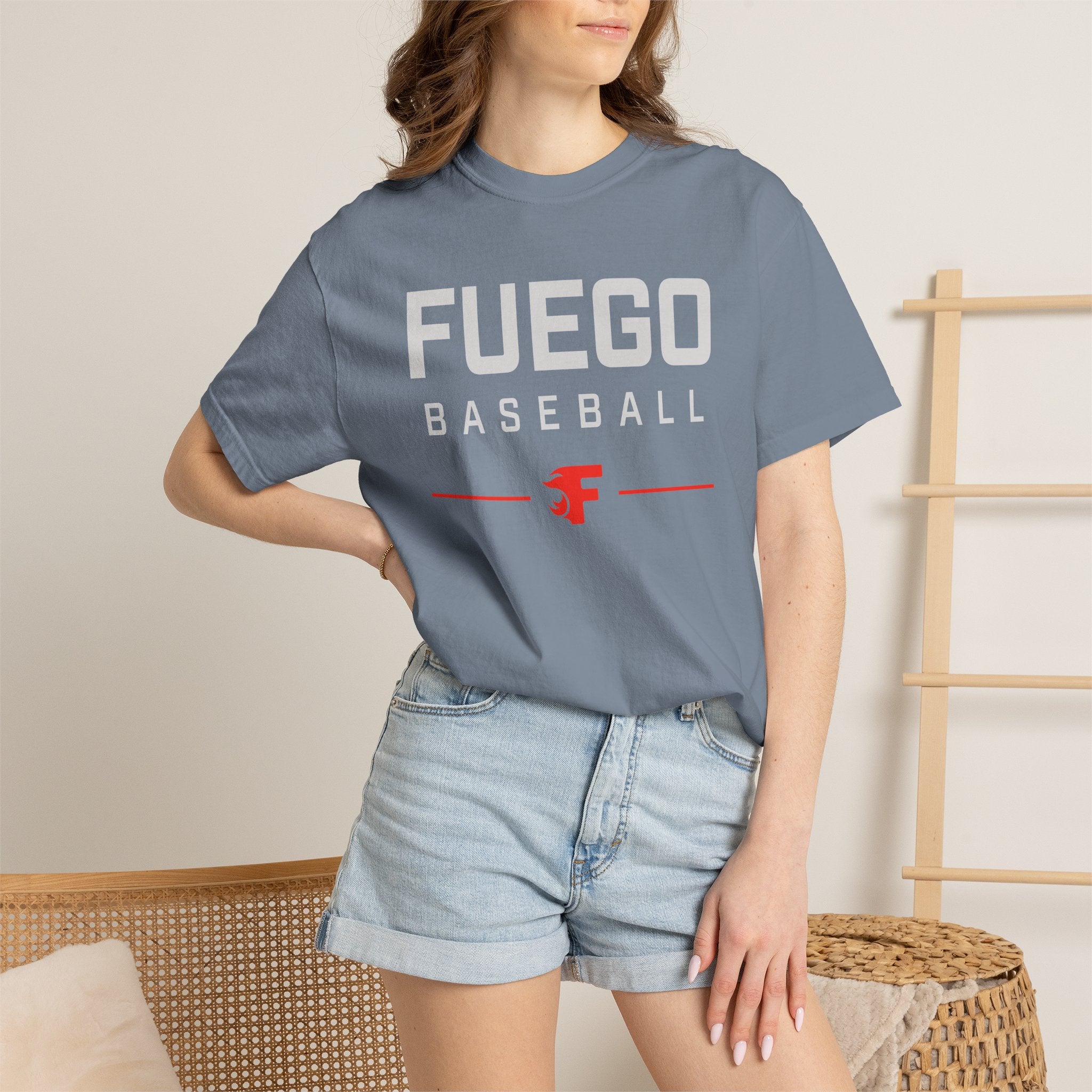 Adult: Unisex Fuego Baseball "Wordmark" Logo T-Shirt — Vintage Athletic Tee