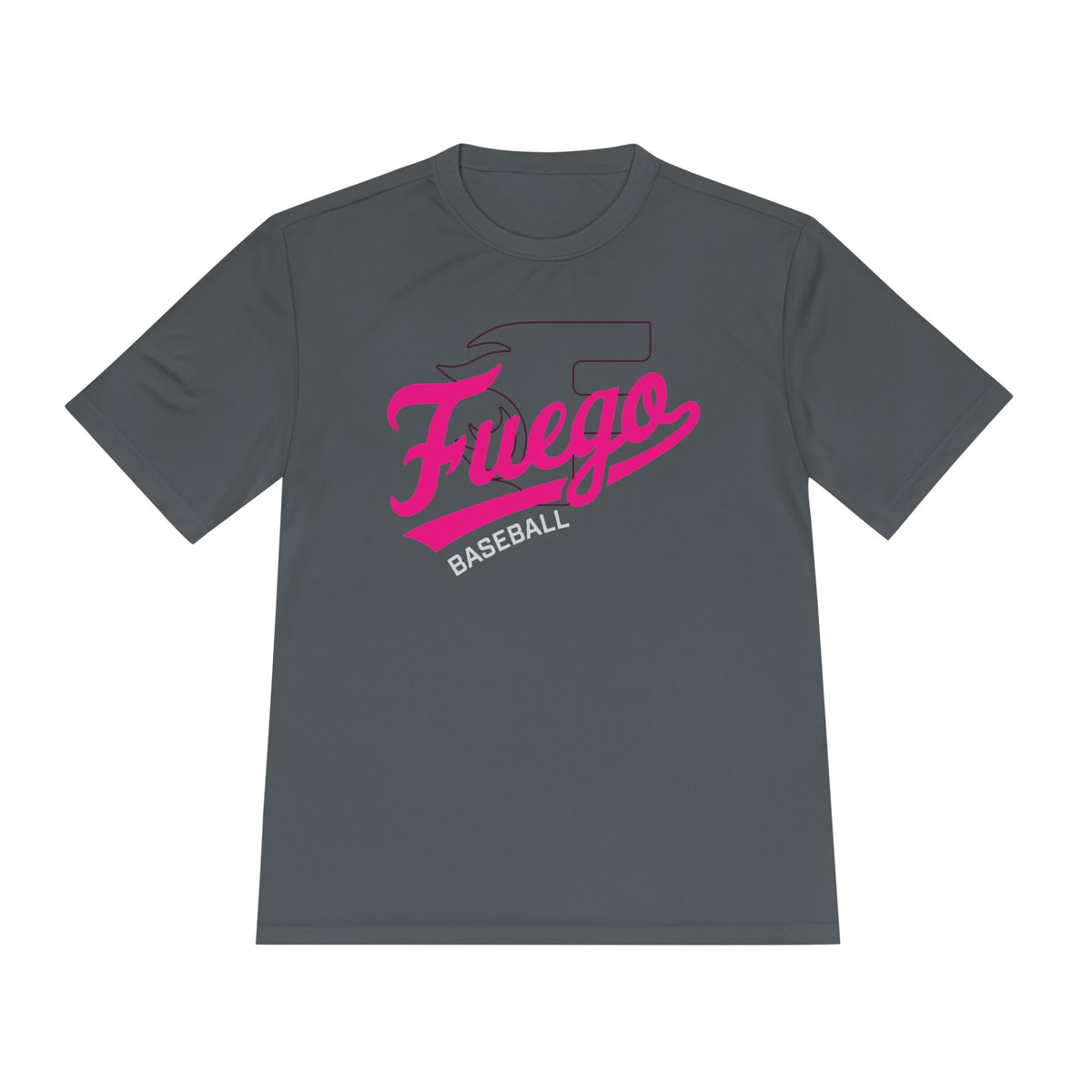 Adult: Think Pink - Fuego "Cursive" Logo - Performance Tee