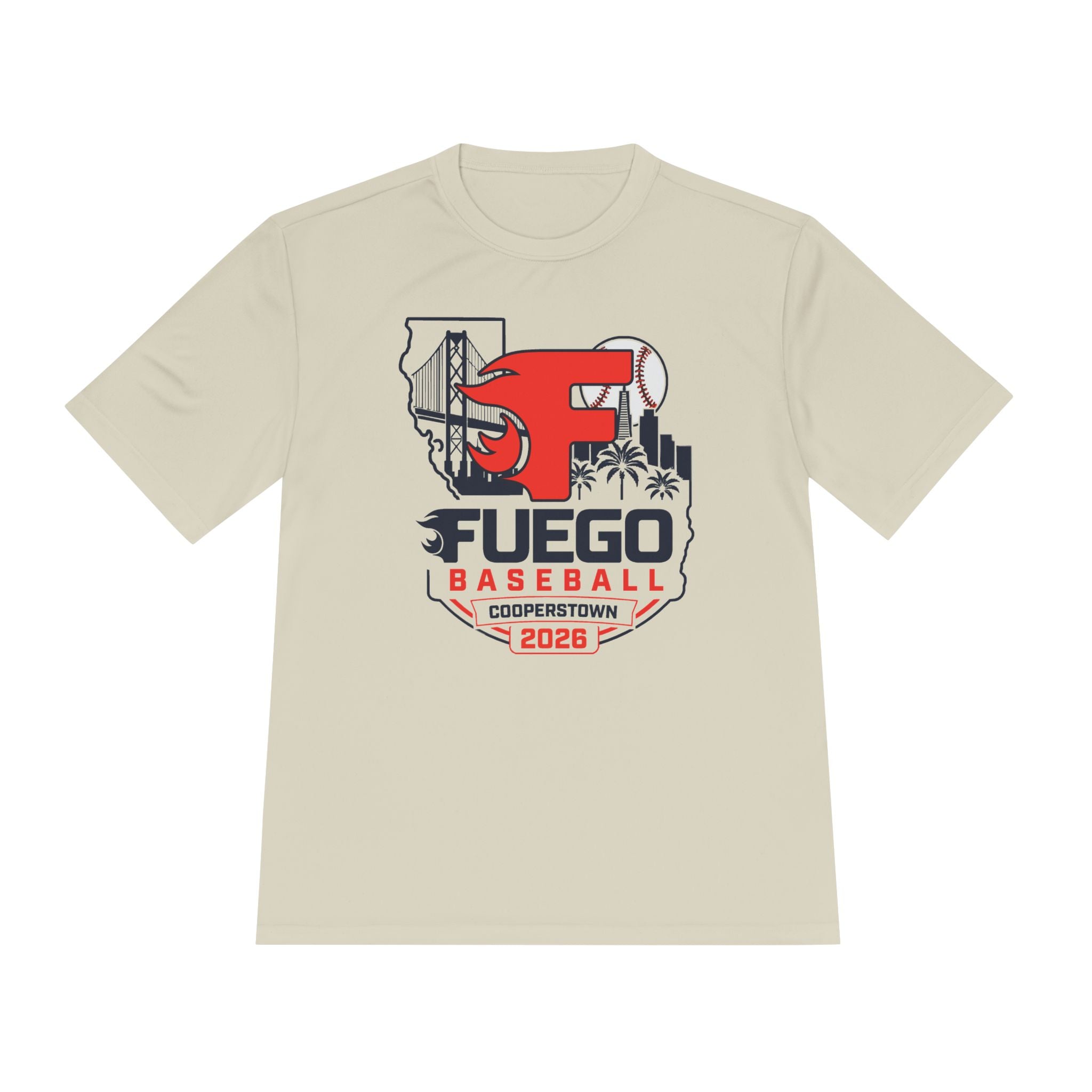Fuego "Cali" Cooperstown Performance Tee (Light)