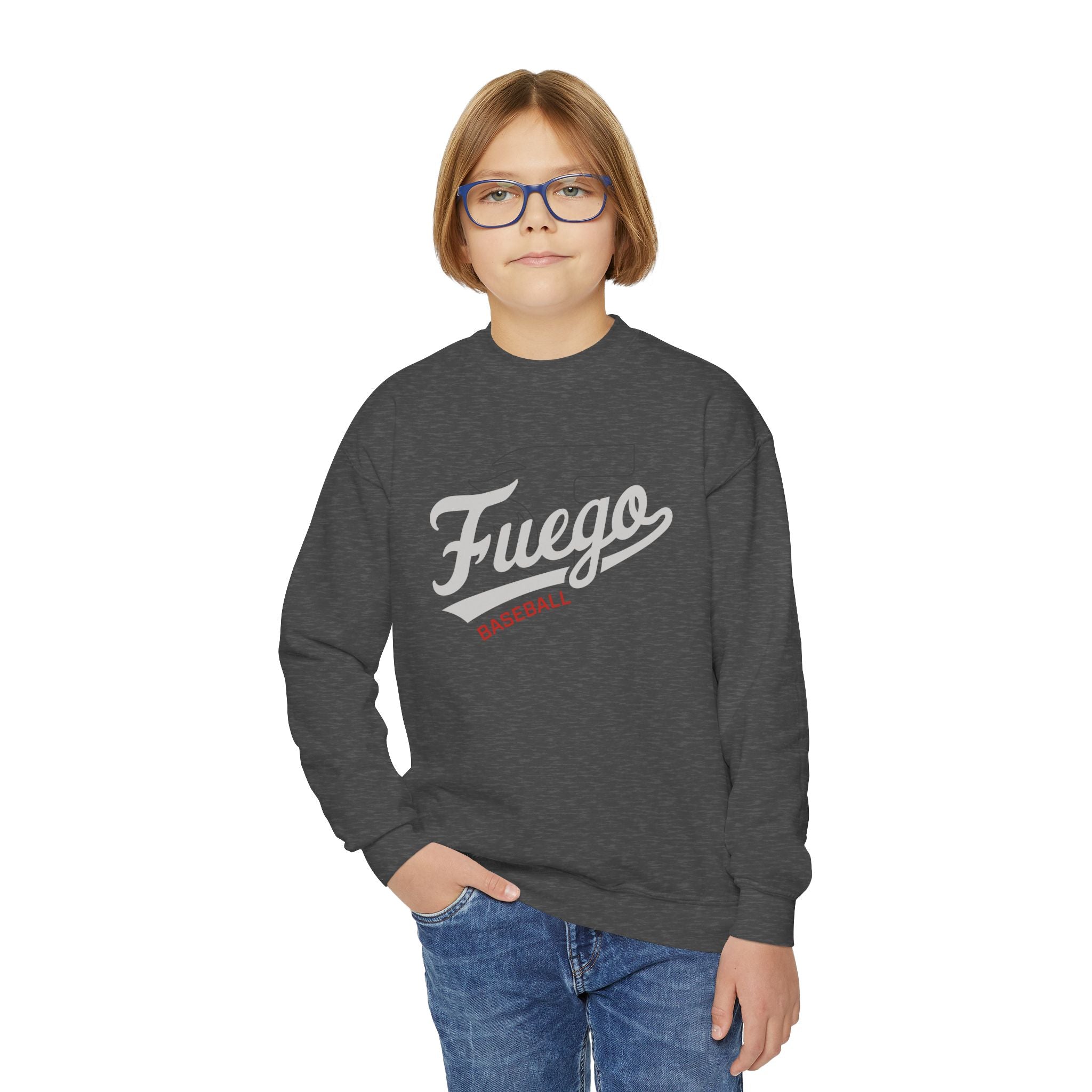 Youth: Fuego Baseball Crewneck Sweatshirt