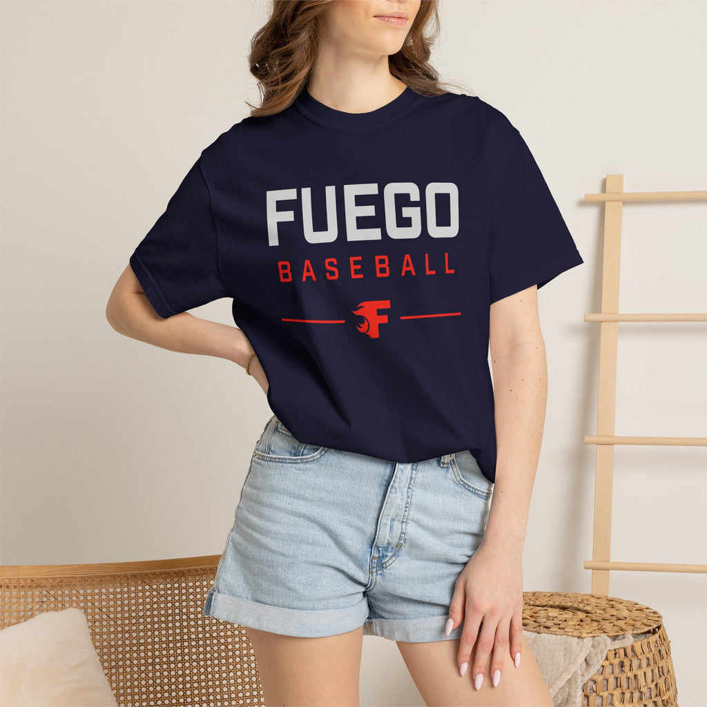 Unisex Fuego Baseball "Wordmark" Logo T-Shirt — Vintage Athletic Tee