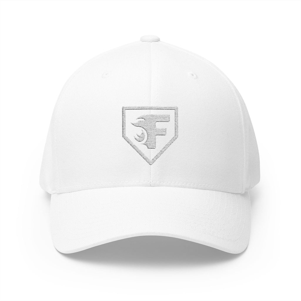 Embroidered Shield Logo Cap — Flex-Fit Baseball Hat