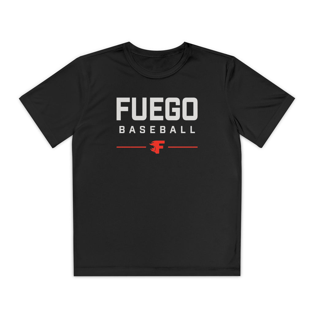 Youth: Fuego "Wordmark" Logo Performance Tee (Dark)