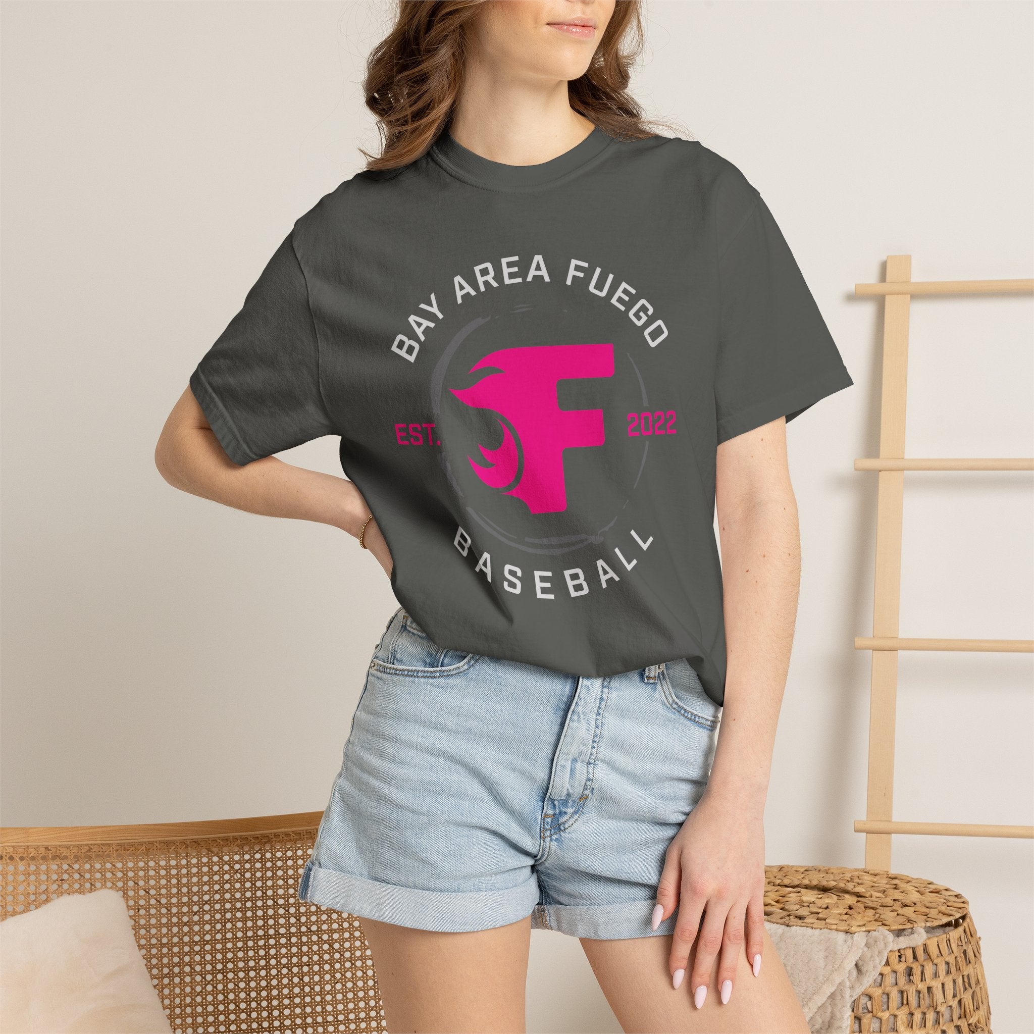 Adult: Think Pink - Fuego "Round" Logo — Vintage Athletic Tee