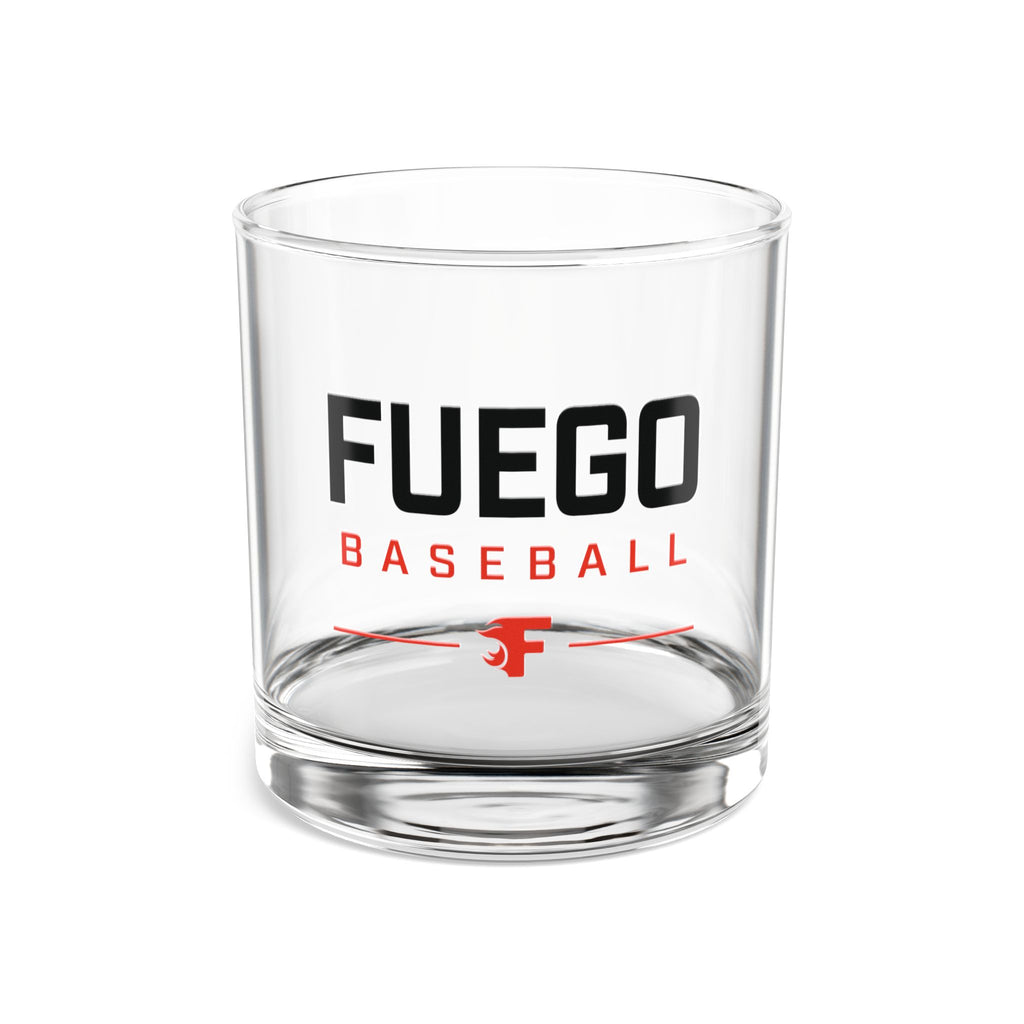 10oz Rocks Glass with Red Falcon Shield Logo — Whiskey & Cocktail Tumbler