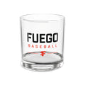 10oz Rocks Glass with Red Falcon Shield Logo — Whiskey & Cocktail Tumbler