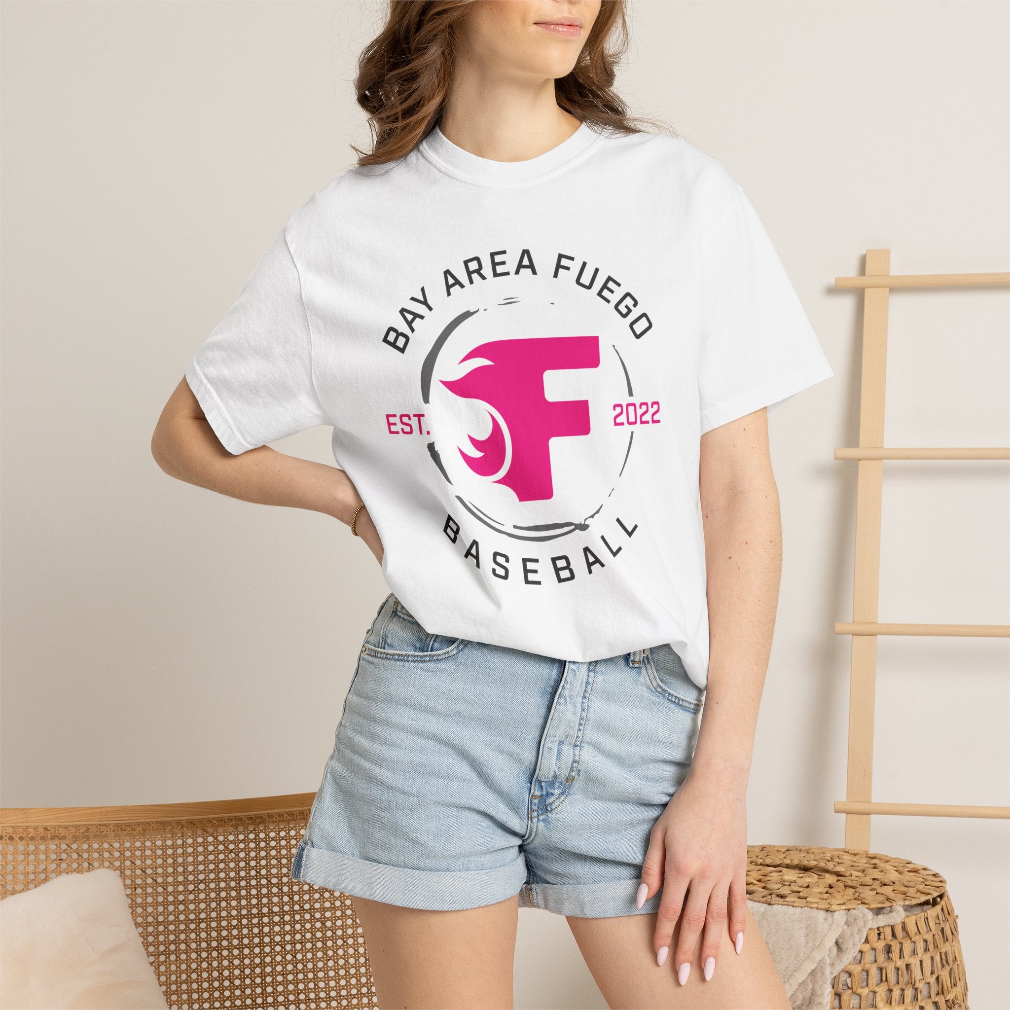 Adult: Think Pink - Fuego "Round" Logo — Vintage Athletic Tee