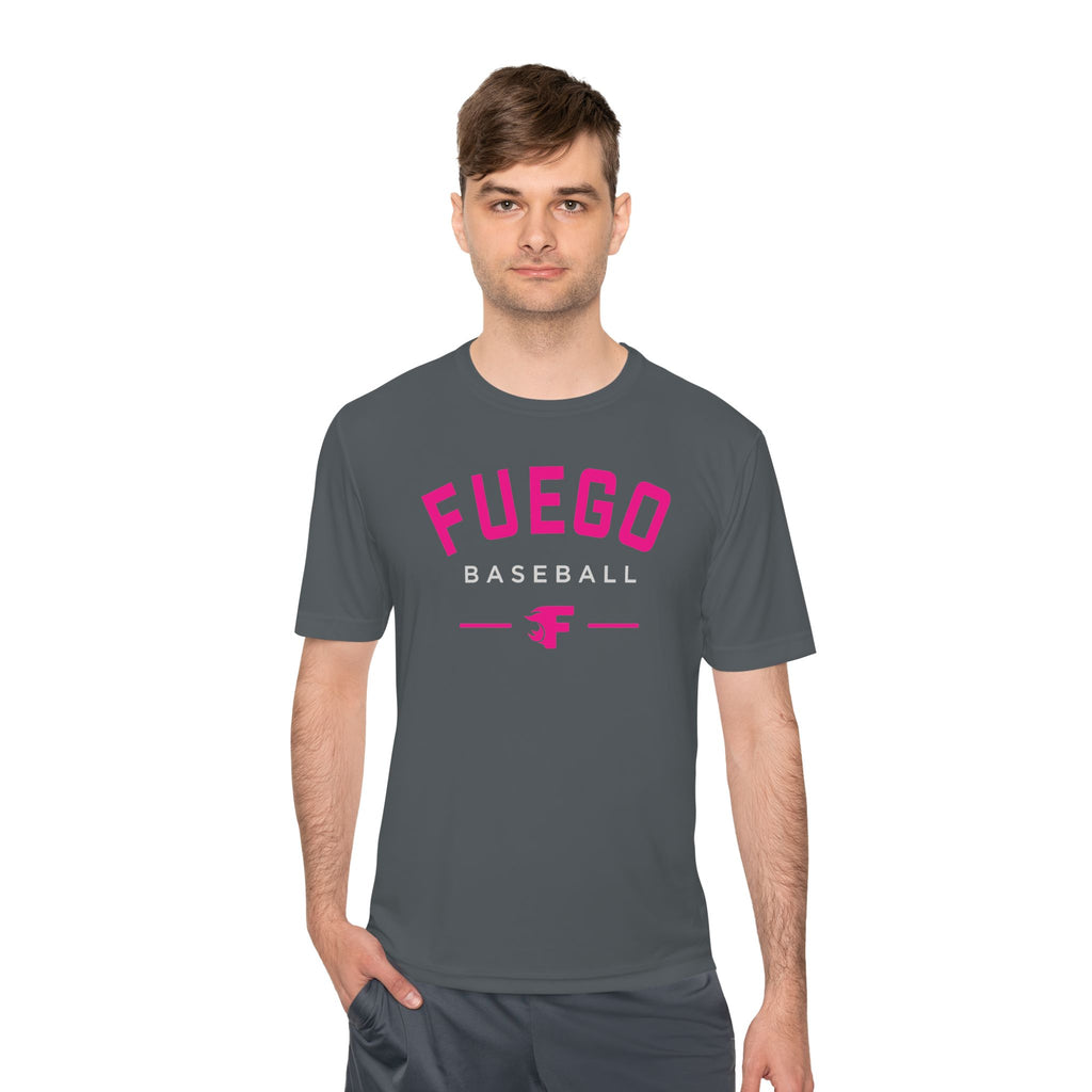 Adult: Think Pink - Fuego "Round" Logo - Performance Tee