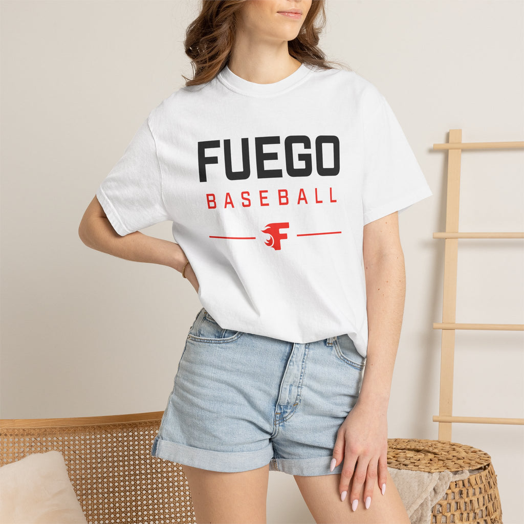 Unisex Fuego Baseball "Wordmark" Logo T-Shirt — Vintage Athletic Tee