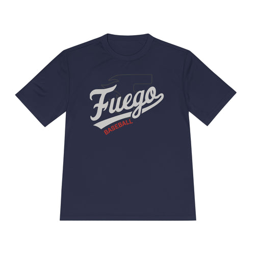 Adult: Fuego "Cursive" Logo Performance Tee (Dark)