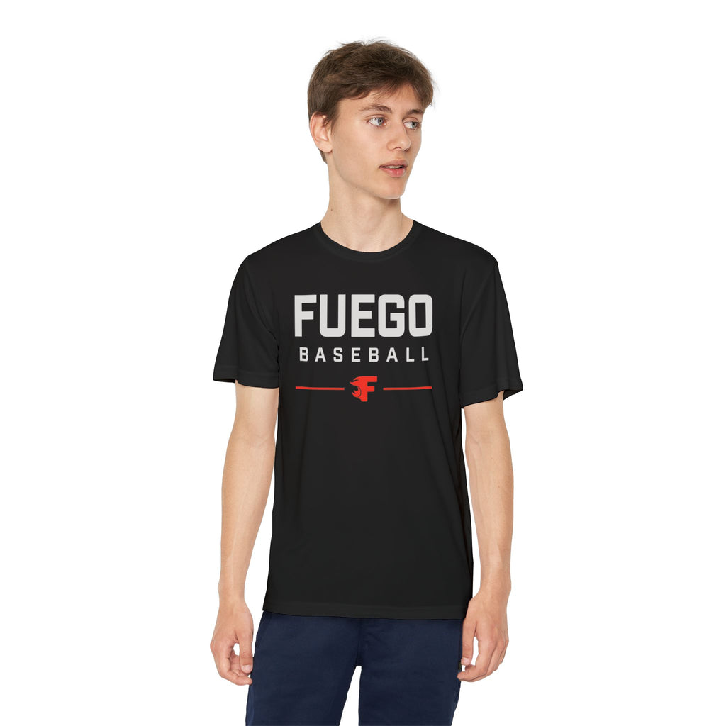 Youth: Fuego "Wordmark" Logo Performance Tee (Dark)