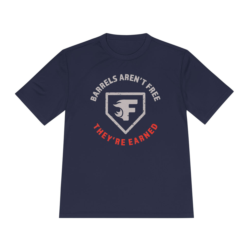 Youth: Barrels Aren't Free Performance Tee (Dark)