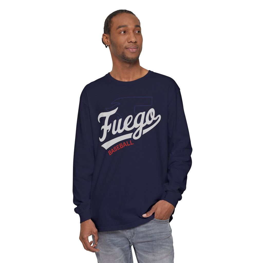 Adult: Fuego "Cursive" Logo - Long Sleeve Tee