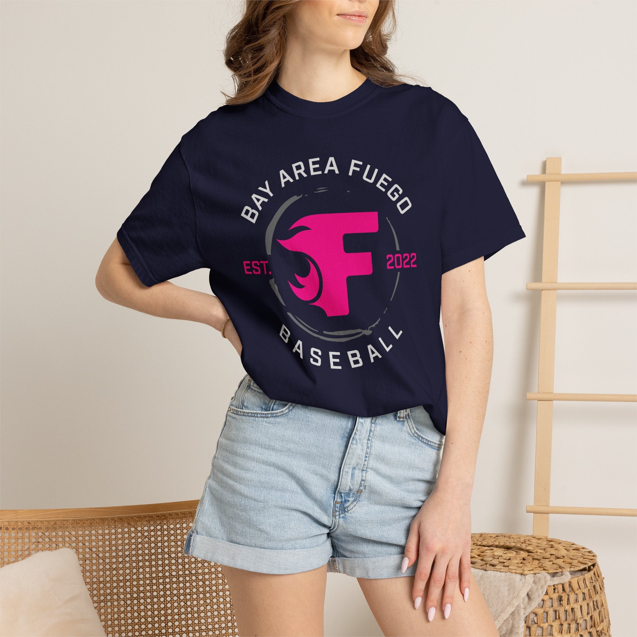 Adult: Think Pink - Fuego "Round" Logo — Vintage Athletic Tee