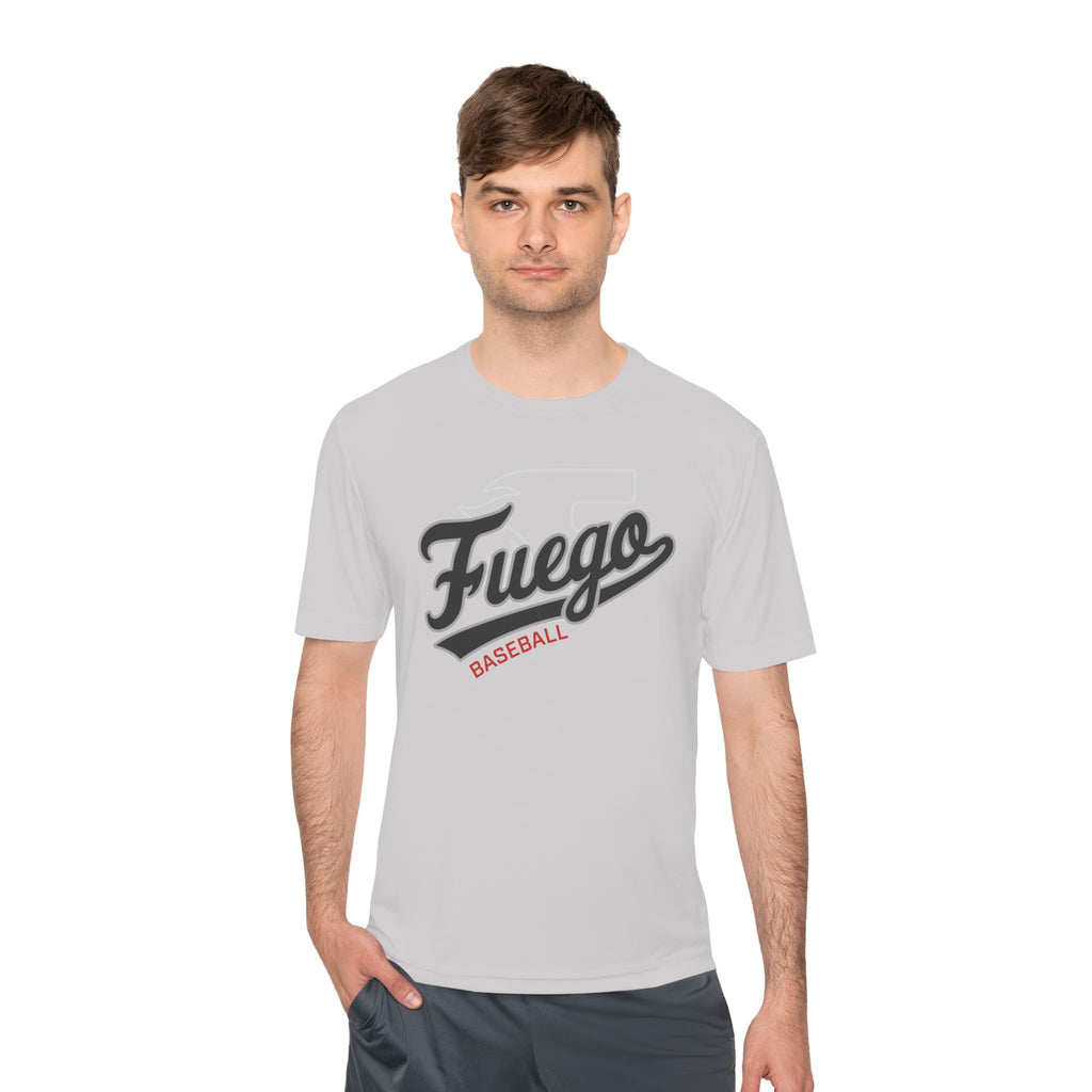 Adult: Fuego "Cursive" Logo Performance Tee (Light)